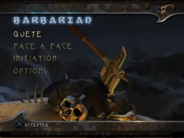 Barbarian screen shot title